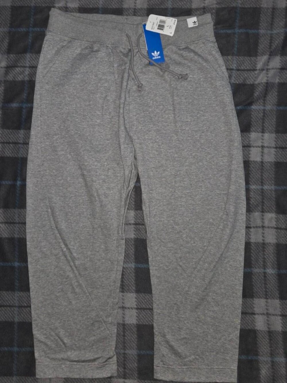 NWT deadstock Grey Adidas sweatpants MSRP $70